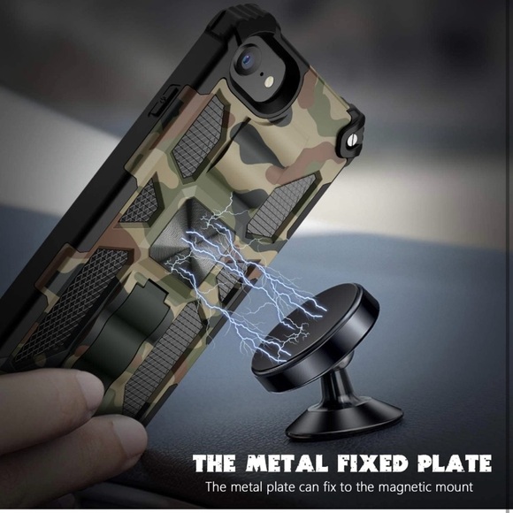 HvaMo Case for iPhone 8 Case iPhone 7 Case iPhone SE 2020 Case Kickstand - Picture 2 of 11